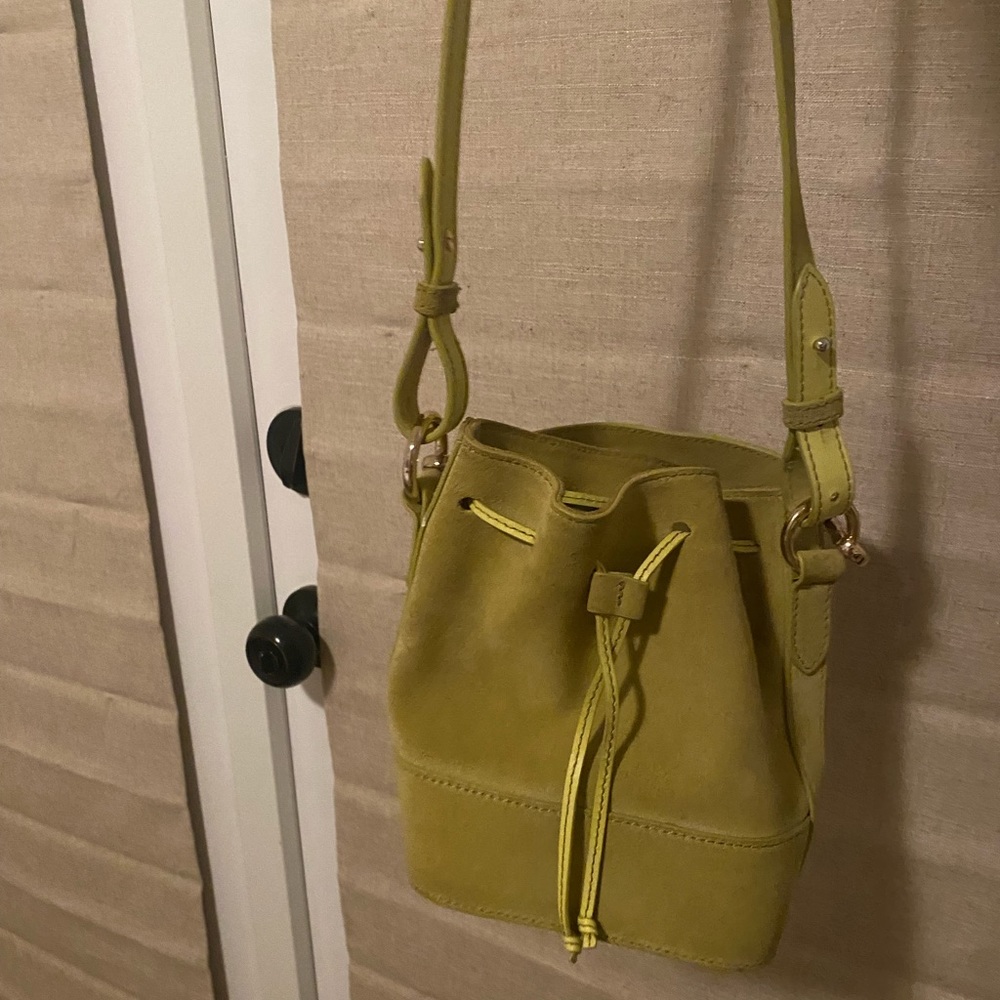 & Other Stories Lime Green Bucket Bag